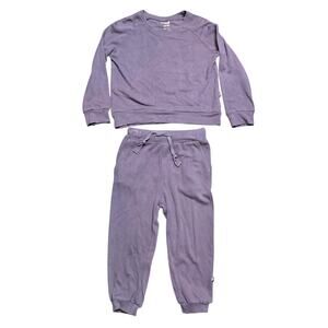 Kyte BABY Bamboo Jersey Jogger Set in Currant Purple Size 18 - 24 Months, EUC